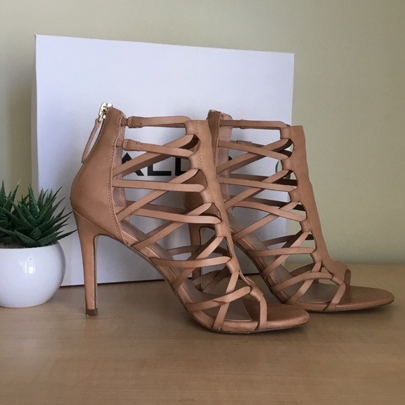 Aldo | Sexy Tan/Nude Strappy Heel Sandals 💋 - Picture 1 of 4
